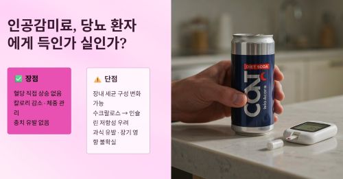 인공감미료가 당뇨 환자에게 미치는 장단점