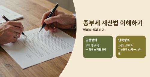 종부세 계산법 이해하기