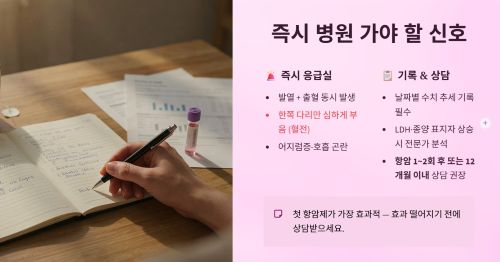 병원 방문이 시급한 신호