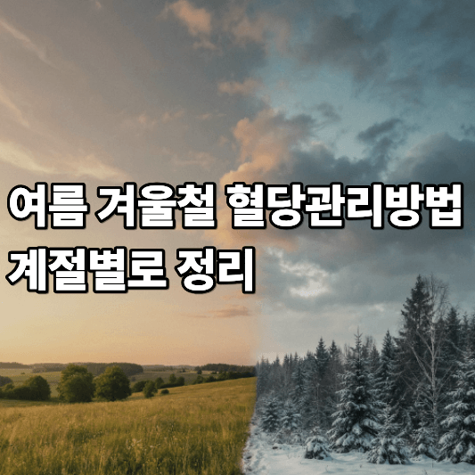 여름 겨울철 혈당관리방법 계절별로 정리