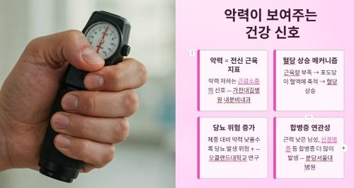 악력이 보여주는 건강 신호