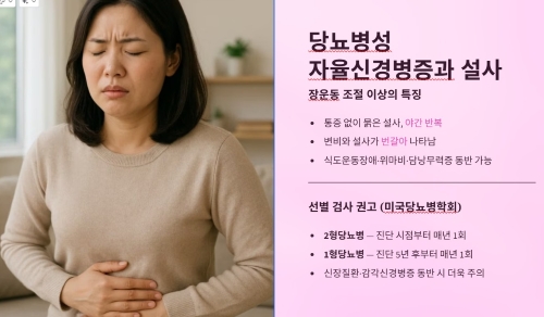 당뇨병성 자율신경병증과 설사
