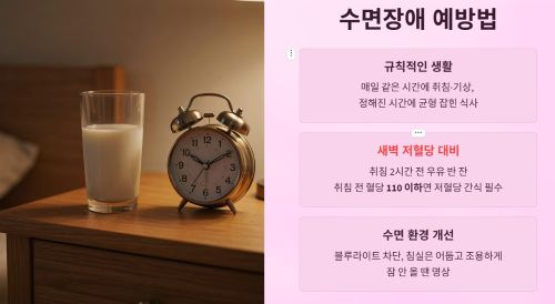 수면장애 예방법