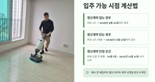 입주 가능 시점 계산법