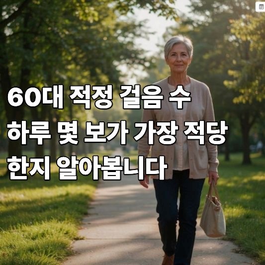 60대 적정 걸음수