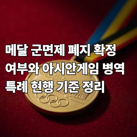 메달 군면제 메달 군면제